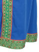 Русский народный костюм "Забава" женский льняной синий сарафан и блузка XL-XXXL фото 3 — Samovars.ru